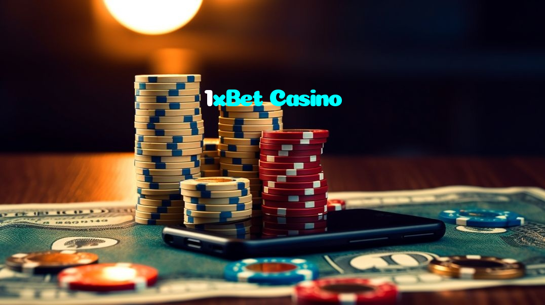 1xBet Casino casino presented on mobile device in Pakistan with slots and live games